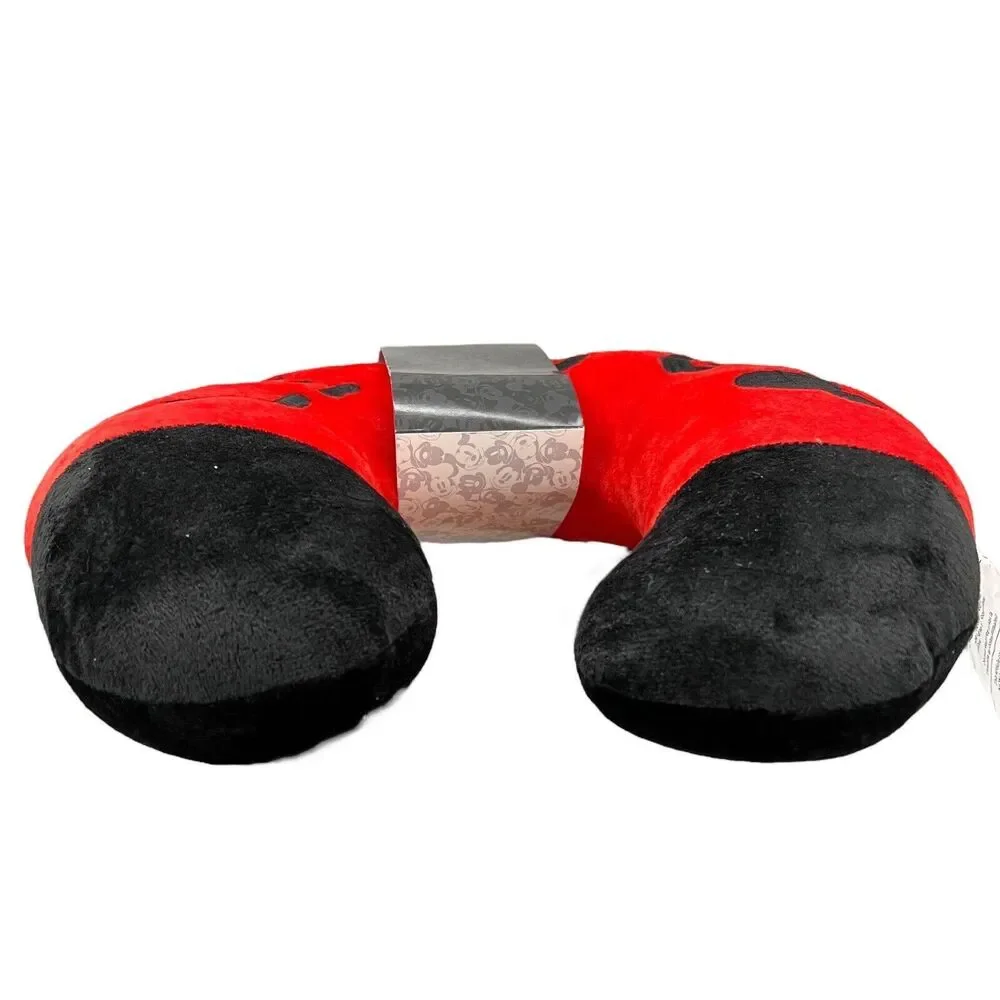 Disney Parks Mickey Mouse LETS GO Travel Neck Pillow Adult Mickey Ears‎ Vacation